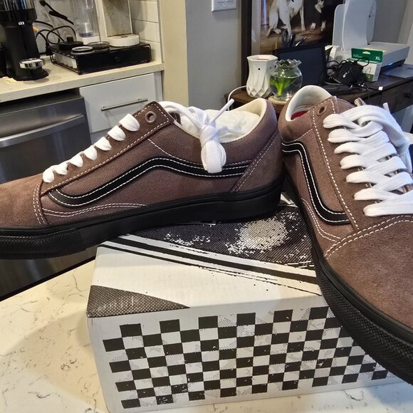 VANS SKATE OLD SKOOL BROWN men's sneakers VN0A5FCBTUP Size 11 Shoes NEW - Picture 3 of 10